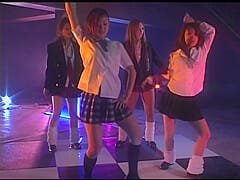 Japanese Dancers Riding Dildo In The